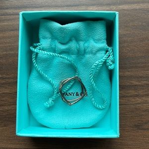 RARE Frank Gehry x Tiffany & Co torque silver ring size 8